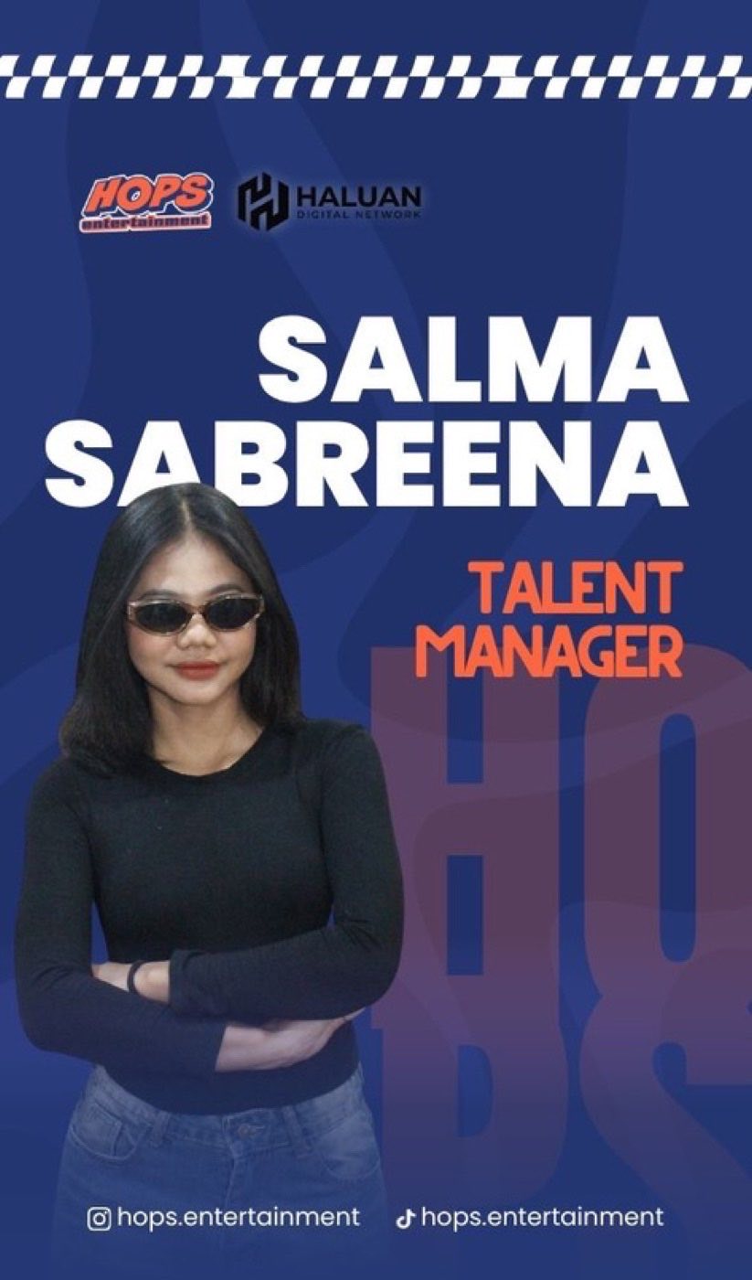 Salma Sabreena, Talent Manager HOPS Entertainment